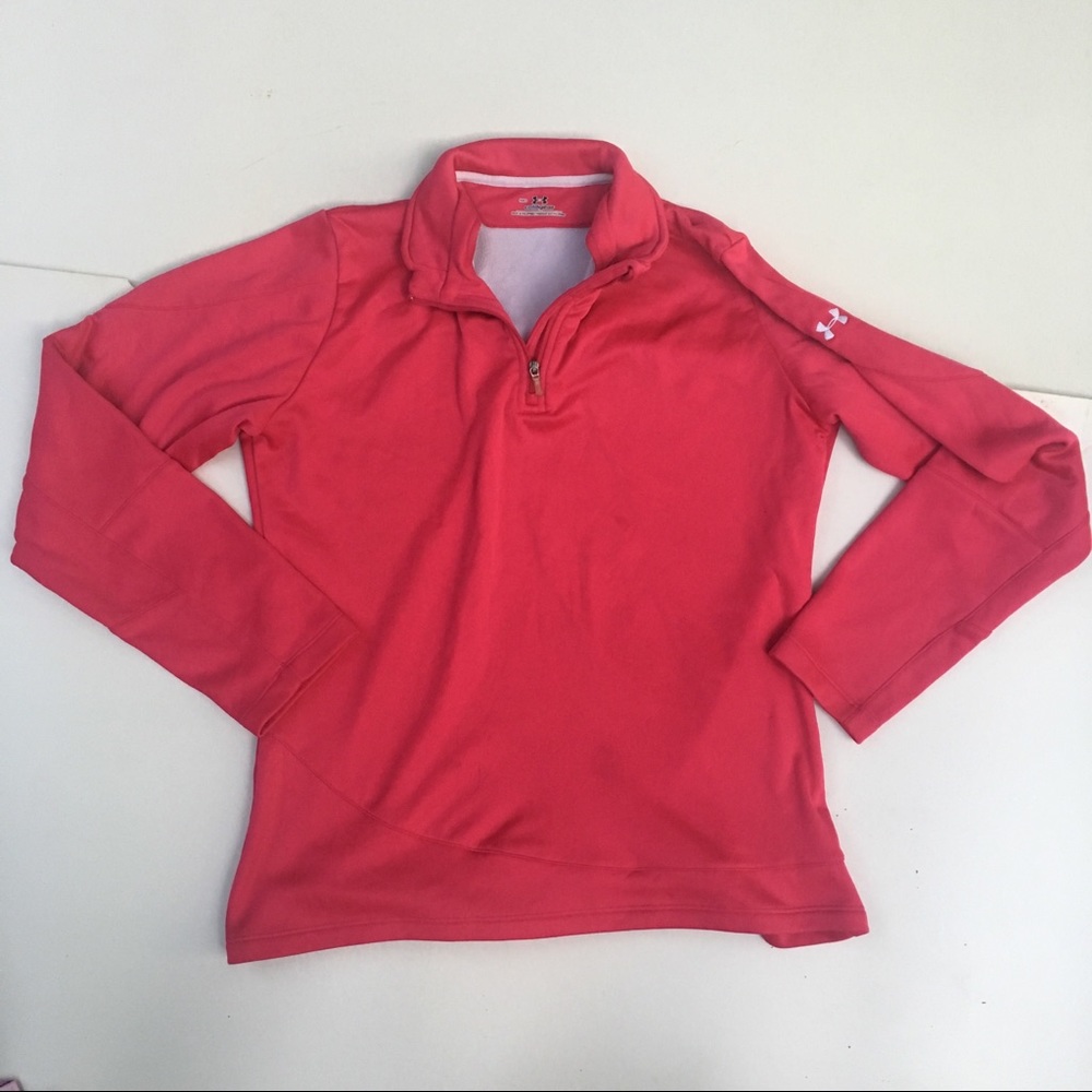 Pink Under Armour Half Zip coldgear